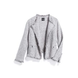 Nic+Zoe Fringe Mix Knit Jacket, M